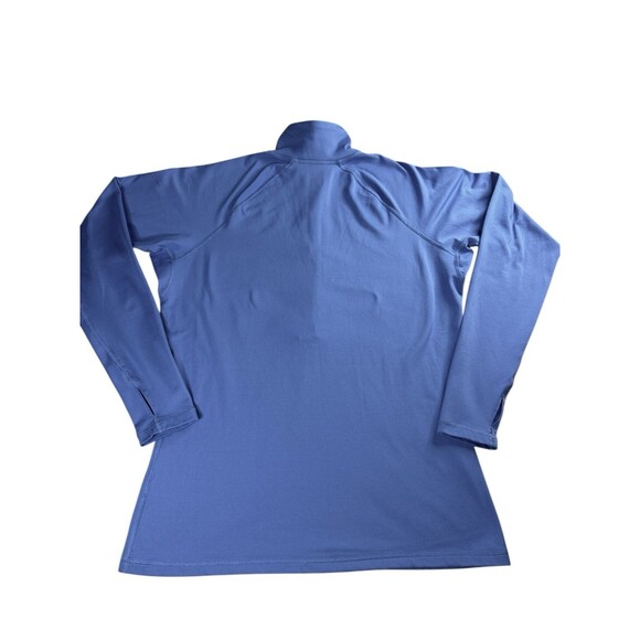 Nike Pro Sweatshirt  Running Yoga Pullover 1/2 Zip Mock Neck Blue XL Activewear - Picture 8 of 11